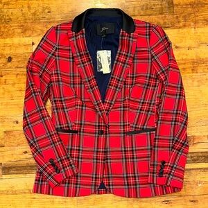 NWT JCrew Parke Blazer in Stewart Plaid Tartan - size 6
